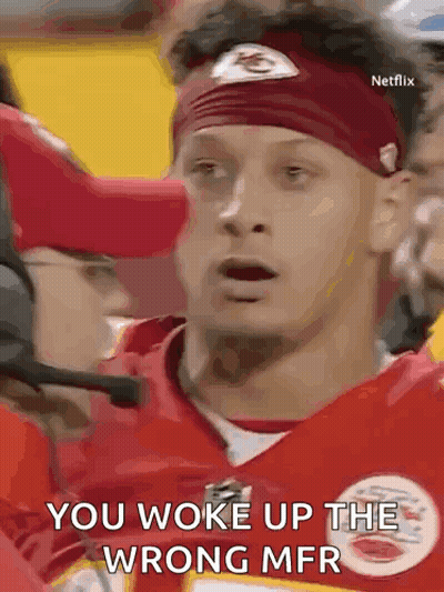 Football Player Talking Into Microphone You Woke Up The Wrong Mfr GIF