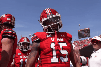 Football Player Utah 15 Jersey GIF