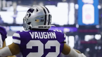 Football Player Vaughn In Purple Jersey GIF
