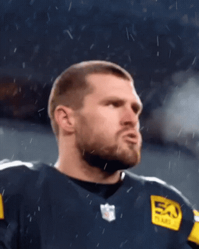 Football Player Wearing 50 Years Jersey GIF
