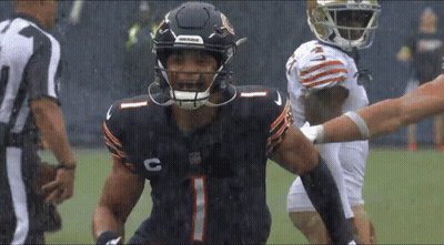 Football Player Wearing Bears Helmet GIF