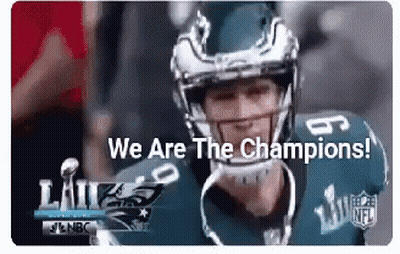 Football Player Wearing Champions Helmet GIF