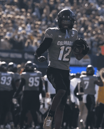 Football Player Wearing Colorado Jersey GIF