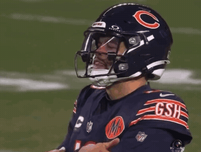 Football Player Wearing GSH Helmet GIF