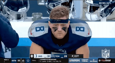 Football Player Wearing Headband Saying Do GIF