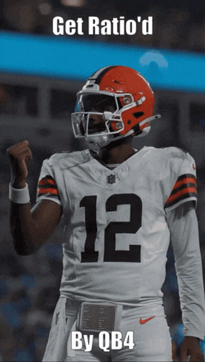 Football Player Wearing Helmet And Number 12 Jersey GIF