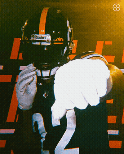 Football Player Wearing Helmet Number 2 GIF