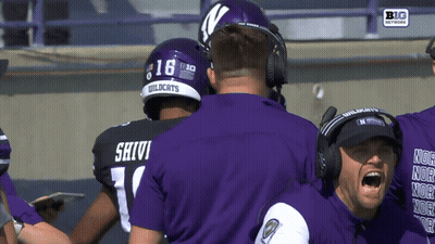 Football Player Wearing Helmet Saying 16 Wildcats GIF