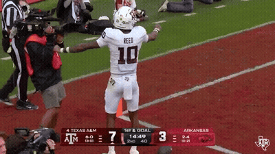 Football Player Wearing Helmet With ATM Letters GIF