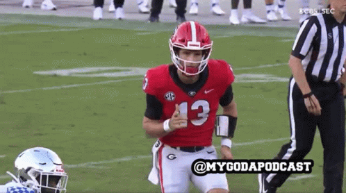 Football Player Wearing Jersey With Number 13 GIF