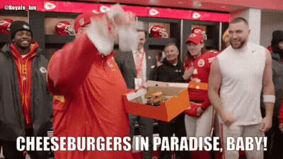 Football Player Wearing Kansas City Chiefs Helmet GIF