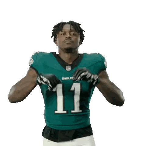 Football Player Wearing Number 11 Jersey Sticker