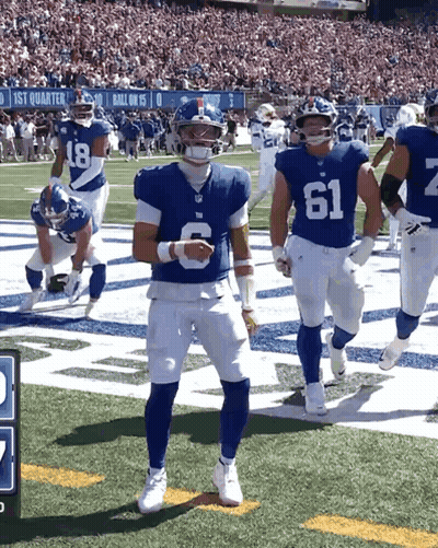 Football Player Wearing Number 6 Jersey GIF
