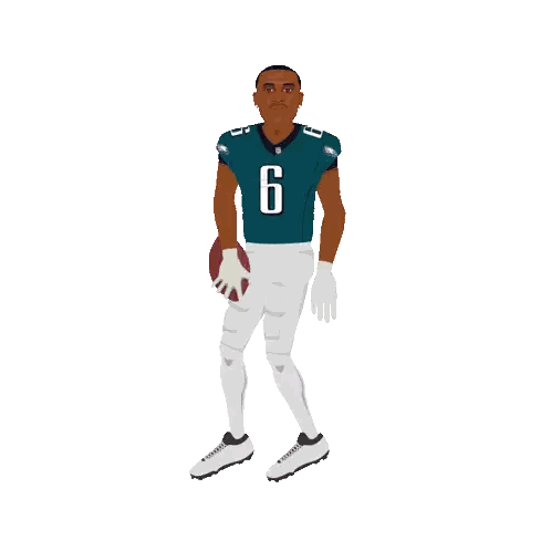 Football Player Wearing Number 7 Sticker