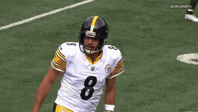 Football Player Wearing Number 8 Jersey Running GIF