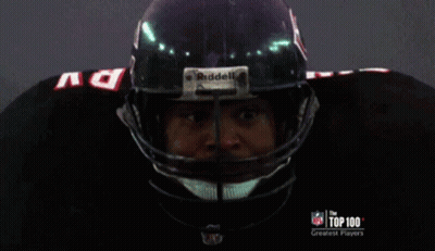 Football Player Wearing Riddell Helmet GIF