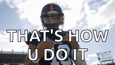 Football Player Wearing Rockets Helmet GIF