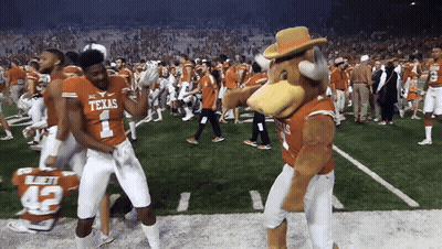 Football Player Wearing Texas Jersey GIF