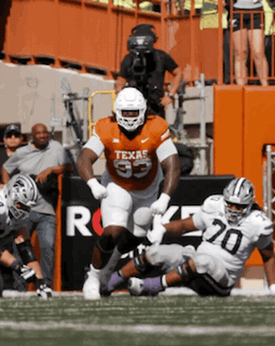 Football Player Wearing Texas Jersey GIF