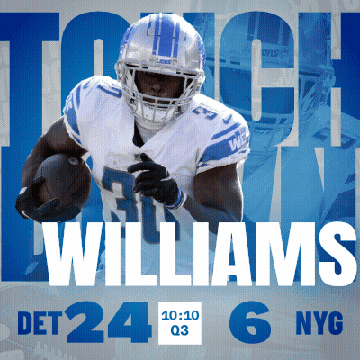 Football Player Williams Running With Ball GIF