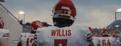 Football Player Willis In White Jersey GIF