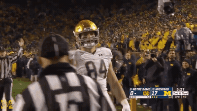 Football Player With 84 On Jersey GIF