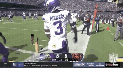 Football Player With Addison 3 Jersey GIF