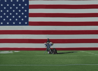 Football Player With American Flag GIF