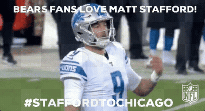 Football Player With Bears Fans Love Matt Stafford GIF