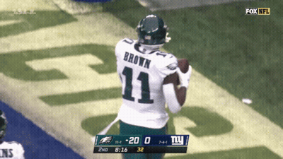 Football Player With Brown Name On Back GIF