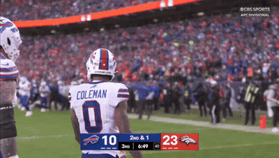 Football Player With Coleman 0 On Jersey GIF