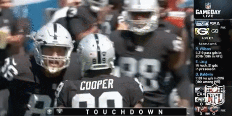 Football Player with Cooper on Jersey