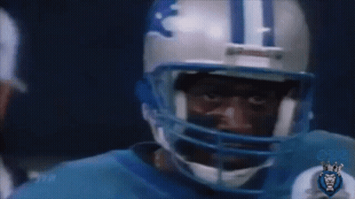 Football Player With Detroit Helmet GIF