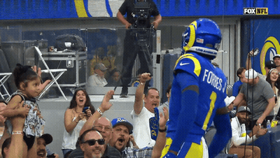 Football Player With Forces On Uniform GIF