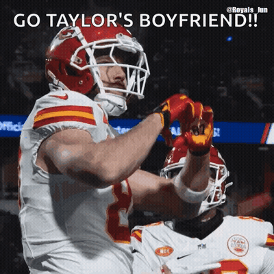 Football Player With Go Taylor's Boyfriend GIF