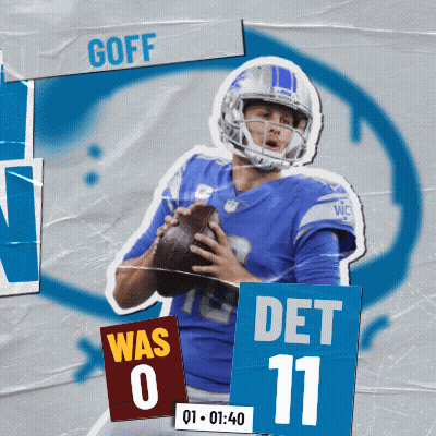 Football Player With Goff Jersey GIF