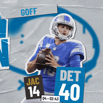 Football Player With Goff On Jersey GIF