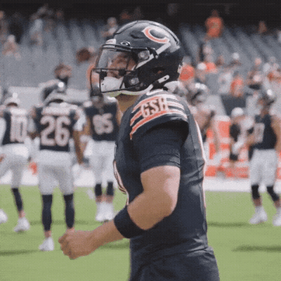 Football Player With GSR Helmet GIF