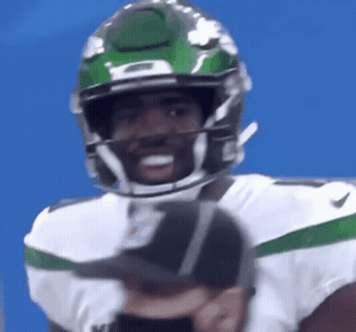 Football Player With Helmet And Mask GIF