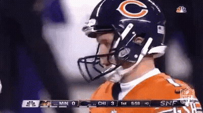 Football Player With Helmet Letter C GIF