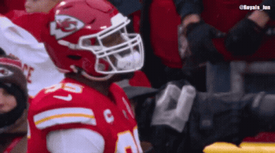 Football Player With Helmet Letter L GIF