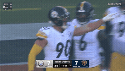 Football Player With Helmet Number 13 GIF