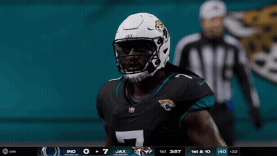Football Player With Helmet Number 7 GIF