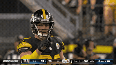 Football Player With Helmet Number 9 GIF