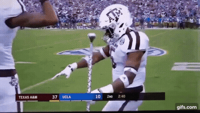 Football Player With Helmet Saying ATM GIF