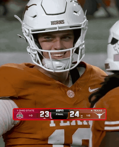 Football Player With Horns On Helmet GIF