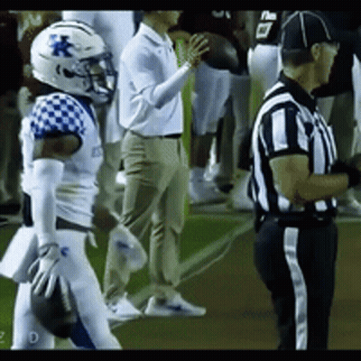 Football Player With K Helmet GIF
