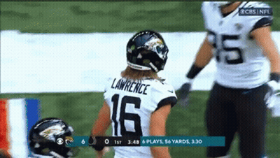 Football Player With Lawrence Jersey GIF