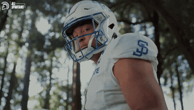 Football Player With Letter S On Shirt GIF
