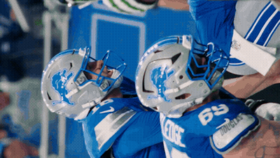 Football Player With Lion Helmet GIF